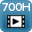 700-hour video file storage on SD card of maximum capacity